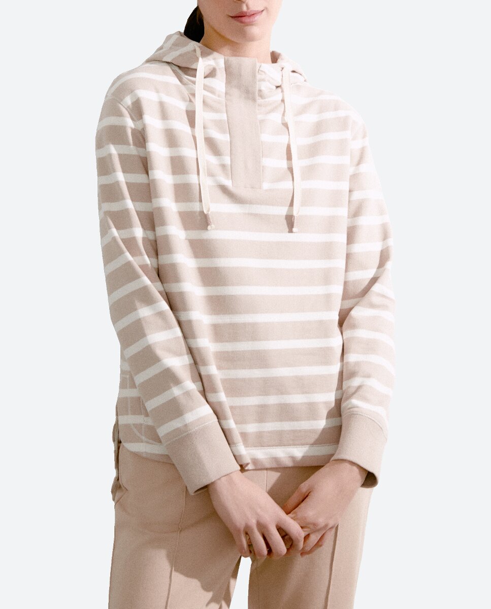 Imagen 0 de Sudadera de mujer cuello pico con capucha