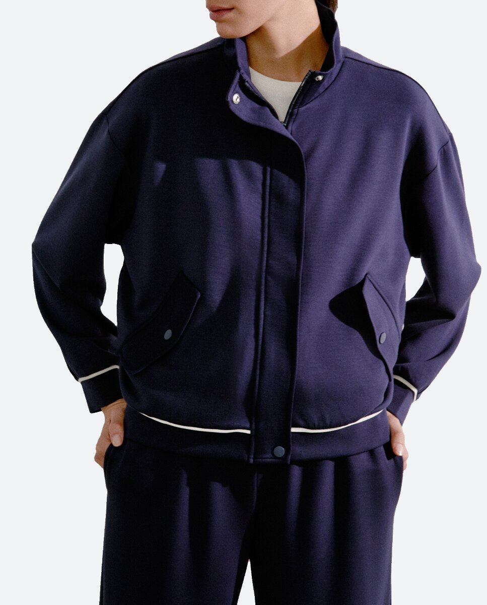 Imagen 0 de Sudadera de mujer con cremallera y bolsillos