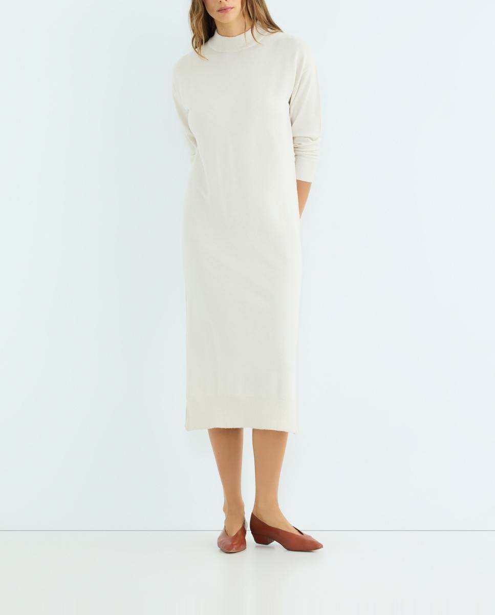 Imagen 0 de Vestido de mujer de punto midi manga larga