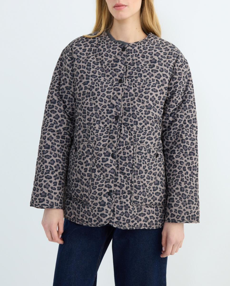 Imagen 0 de Parka corta de mujer acolchada animal print