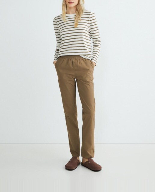 Imagen 0 de Pantalón saten goma rib