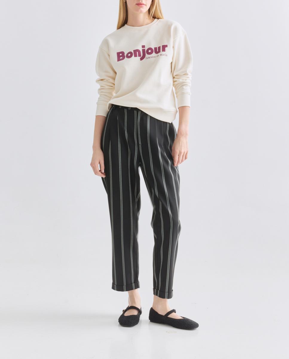 Imagen 0 de Pantalón de mujer sastrero de rayas