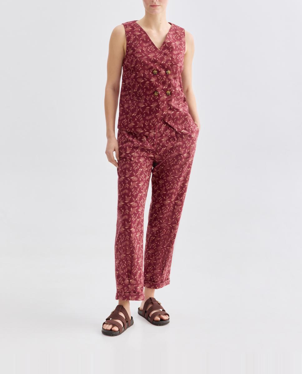 Imagen 0 de Pantalón de mujer de flores total look