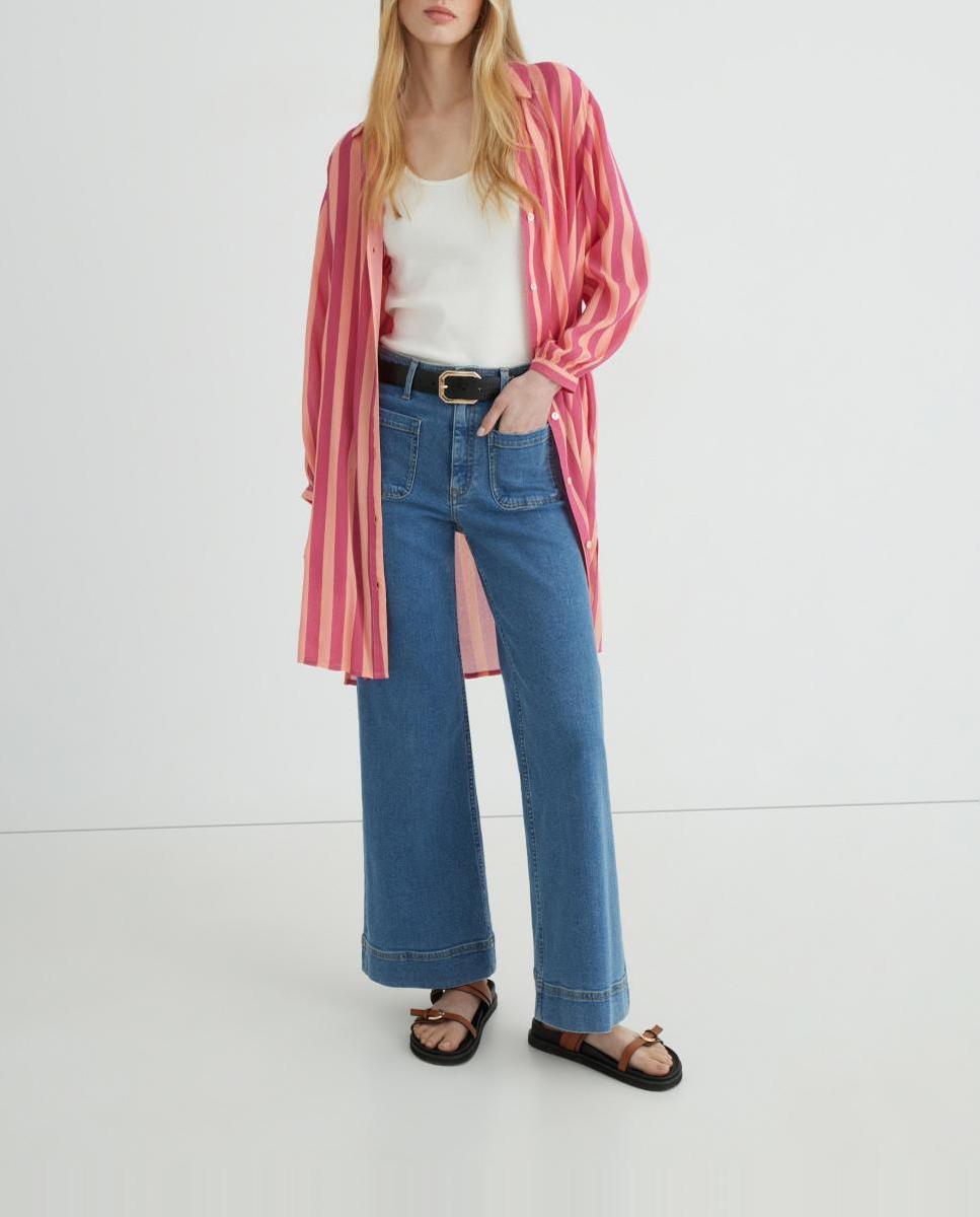 Imagen 0 de Caftán estampado camisero