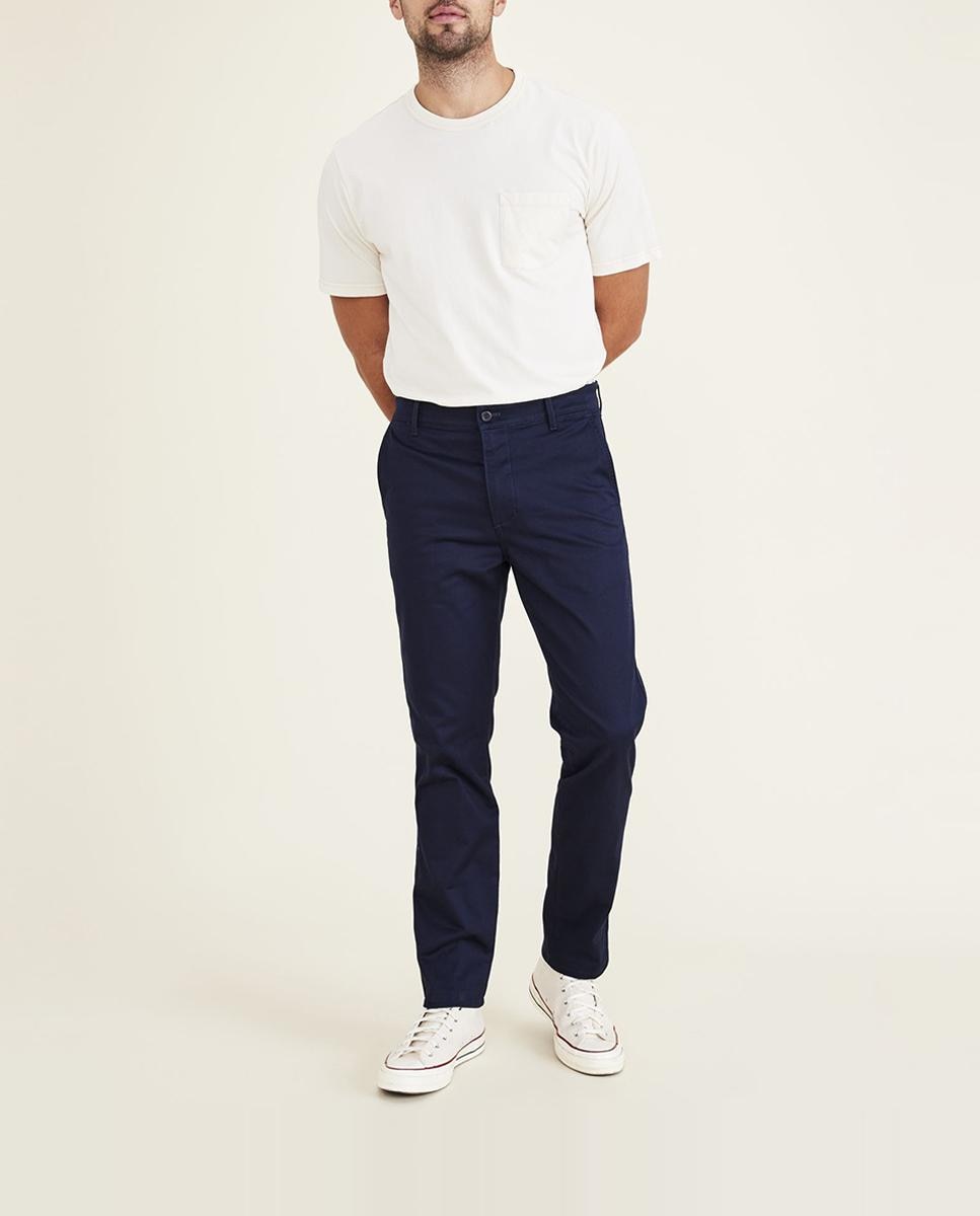 Imagen 0 de Pantalón chino de hombre, slim fit, color azul marino