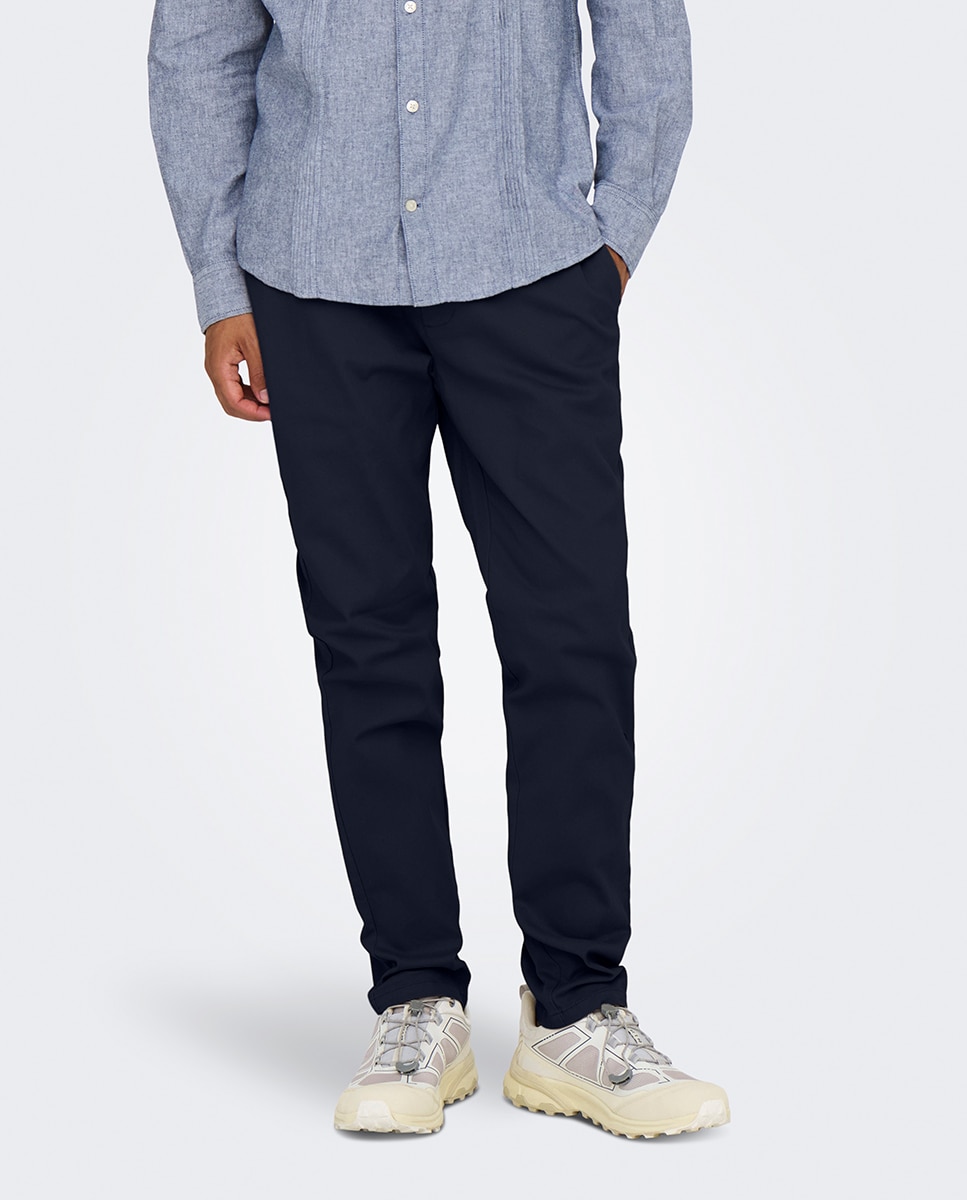 Imagen 0 de Pantalon de vestir de hombre estilo chino slim fit