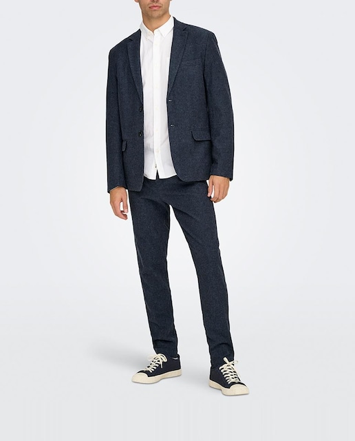 Imagen 0 de Pantalón de hombre Slim fit Fabricado con Algodón y Lino