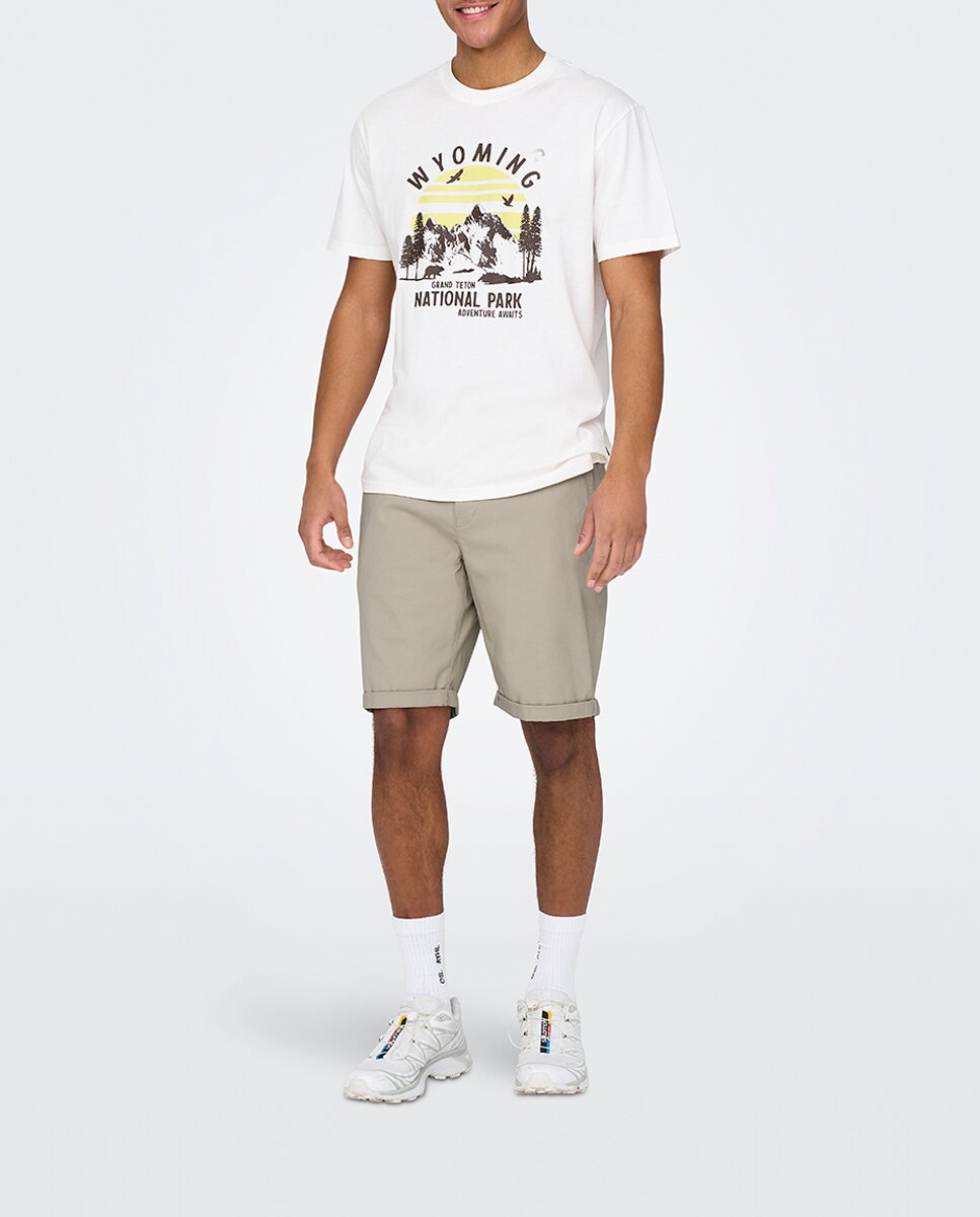 Imagen 0 de Pantalón bermuda regular fit de hombre