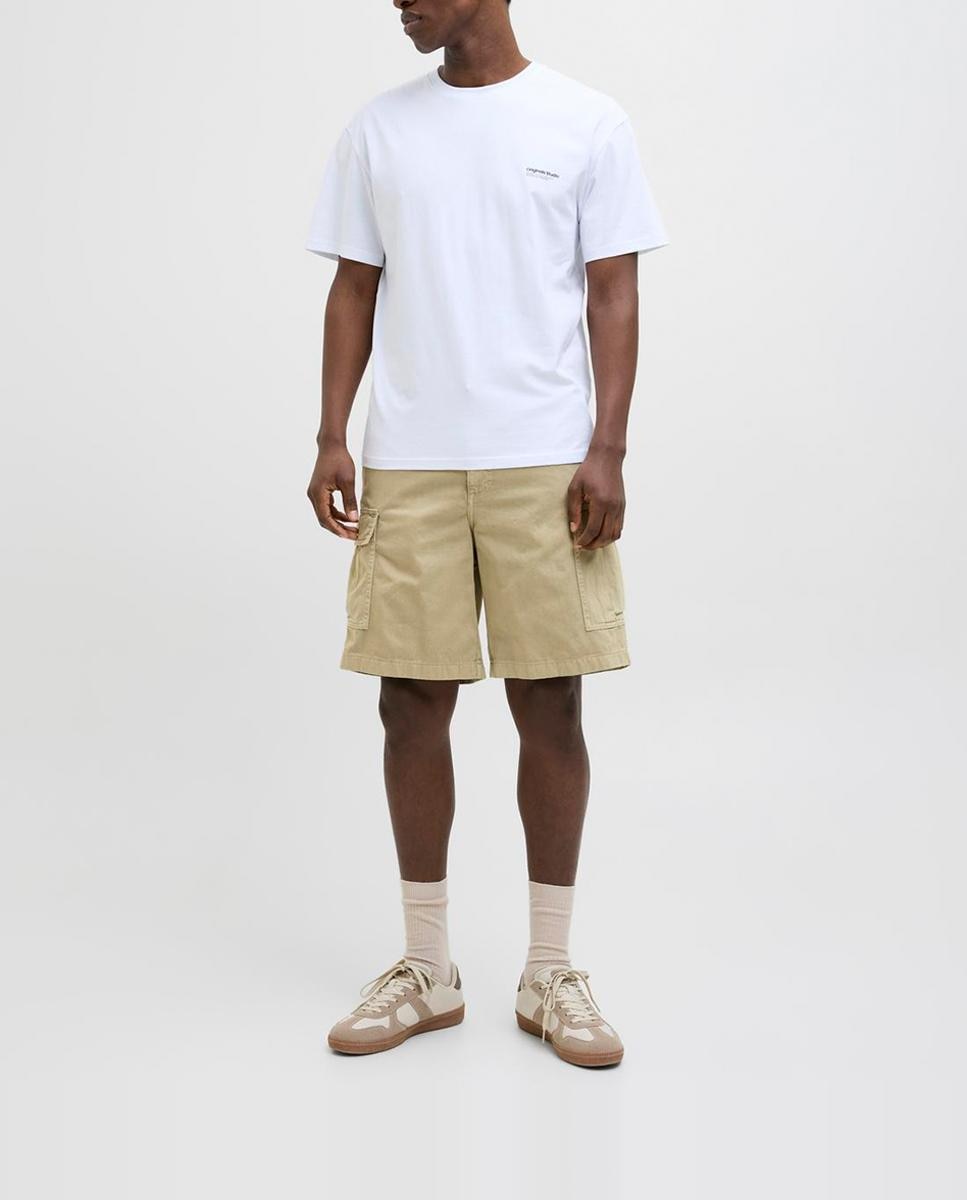 Imagen 0 de Bermudas con bolsillos laterales y corte relaxed de hombre