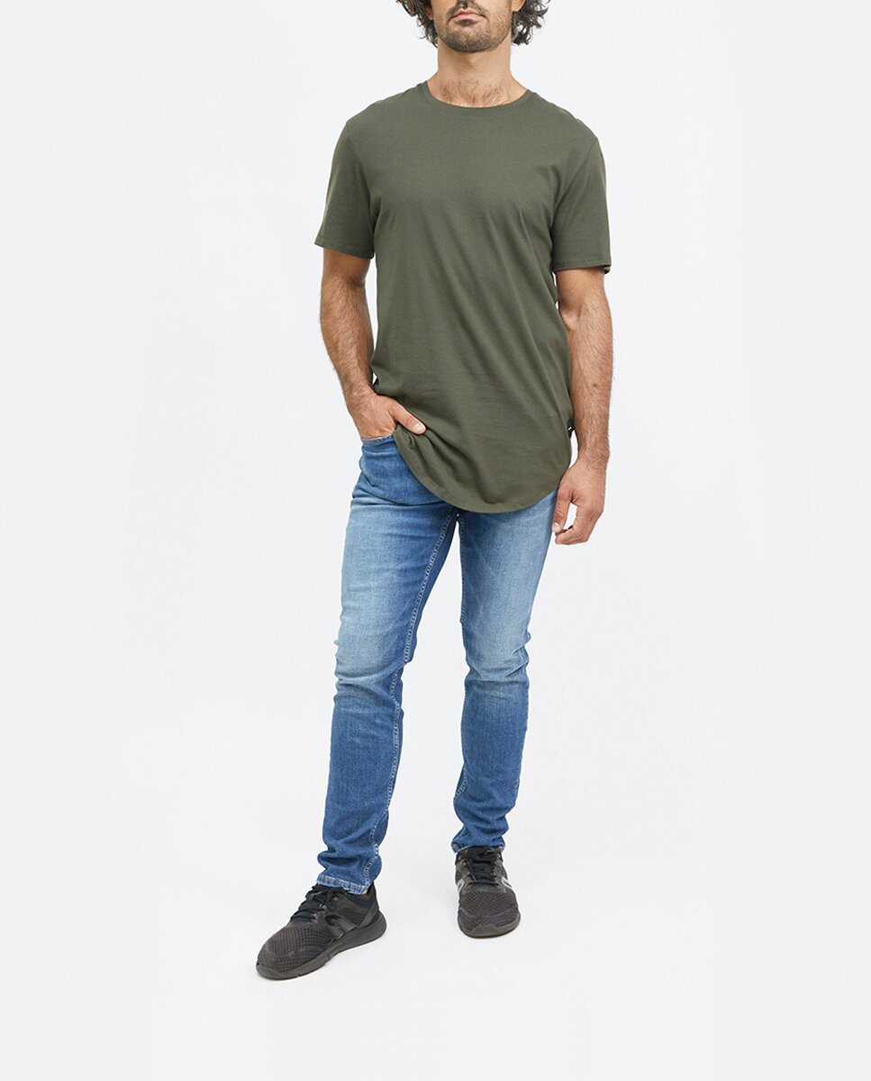 Imagen 0 de Vaquero de hombres slim fit efecto lavado
