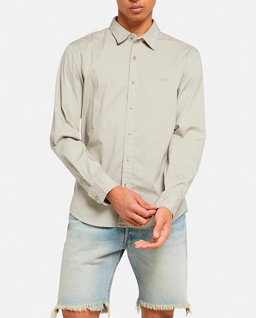 Imagen 0 de Camisa de algodón de hombre slim