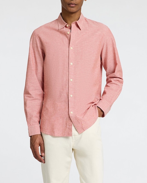 Imagen 0 de Camisa de hombre con algodón orgánico slim lisa