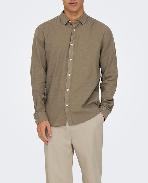 Imagen 0 de Camisa manga larga de hombre slim fit