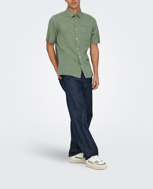 Imagen 0 de Camisa de hombre manga corta regular fit