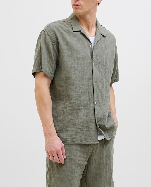 Imagen 0 de Camisa de hombre de manga corta relaxed fit