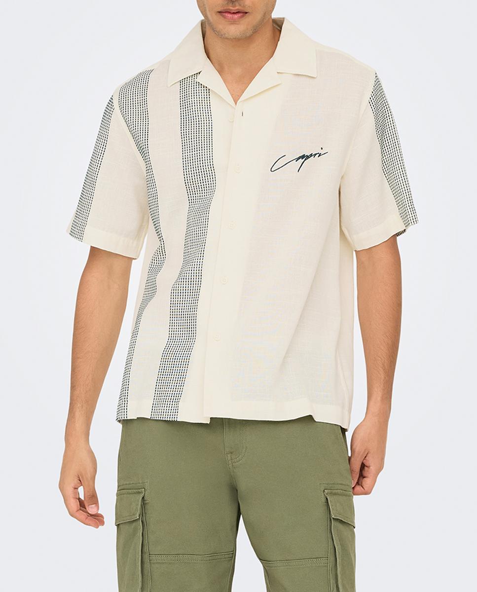 Imagen 0 de Camisa manga corta de hombre regular fit.