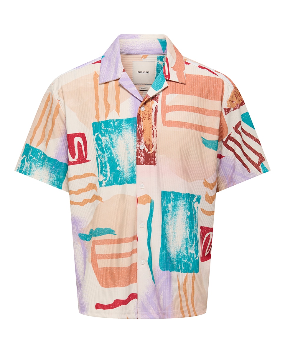 Imagen 0 de Camisa de hombre manga corta. Relaxed fit.