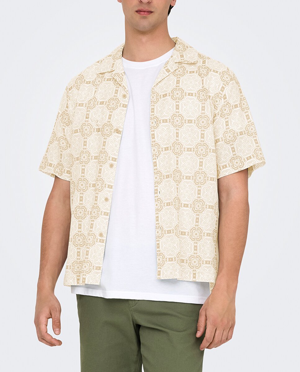 Imagen 0 de Camisa manga corta de hombre regular fit.