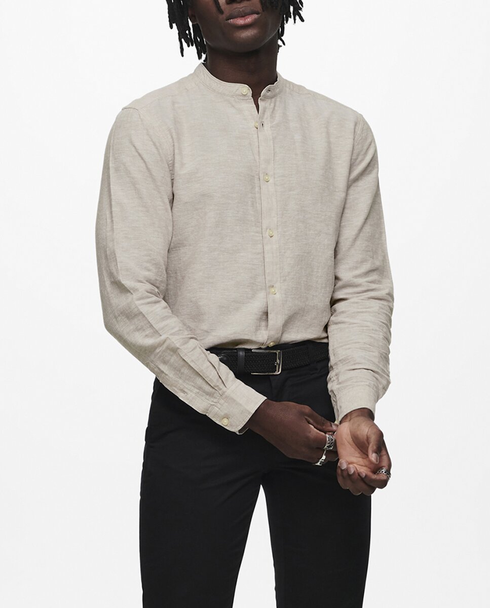 Imagen 0 de Camisa de lino de hombre