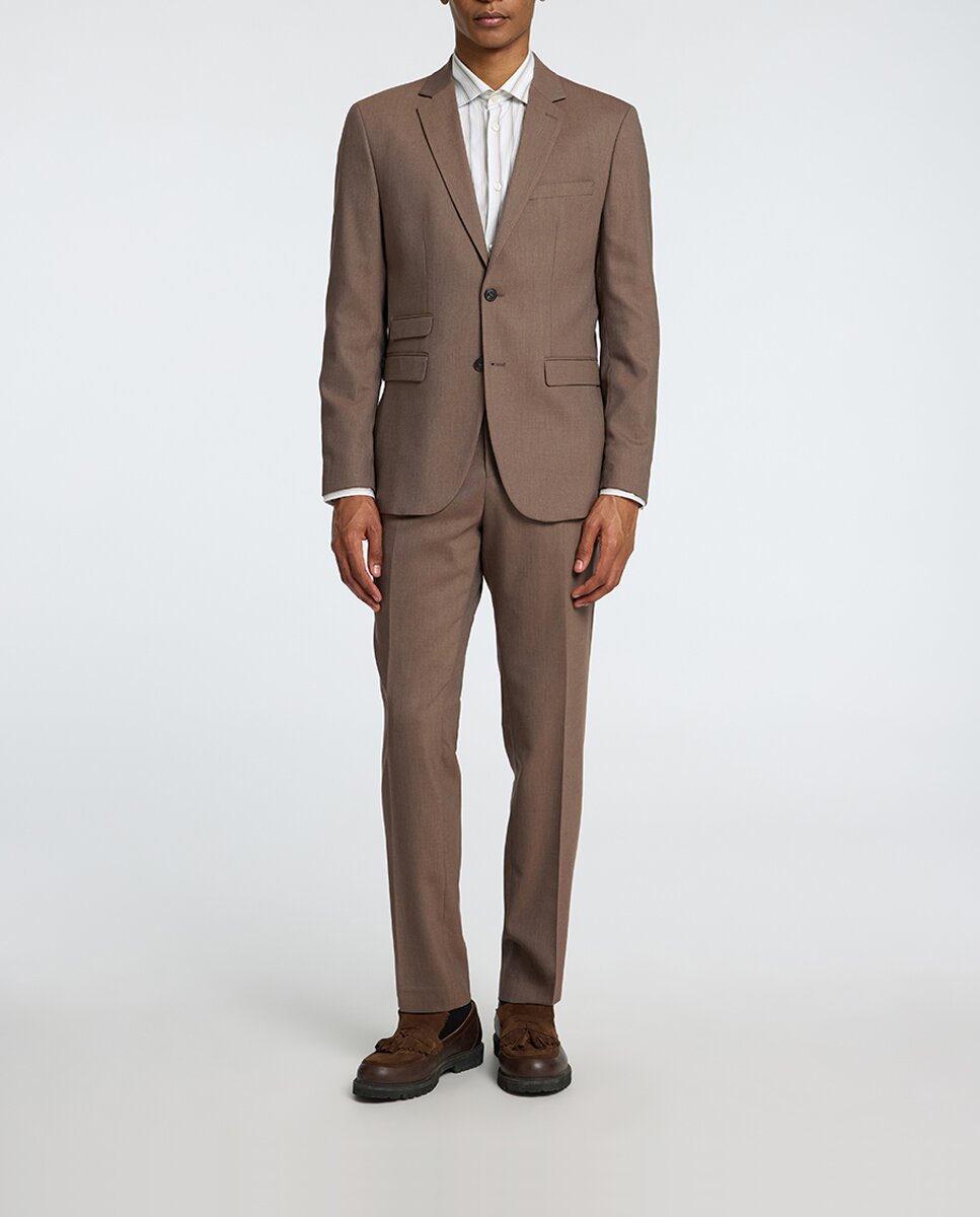 Imagen 0 de Pantalón de traje de hombre Slim Fit liso