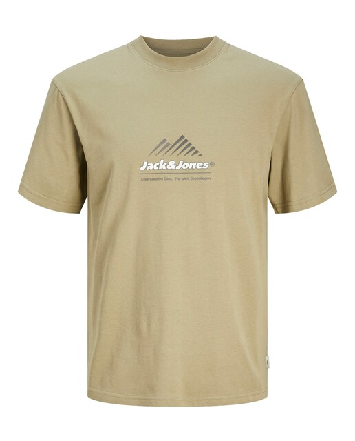 Camiseta de mangas cortas con logo serigrafiado en el lateral de hombre