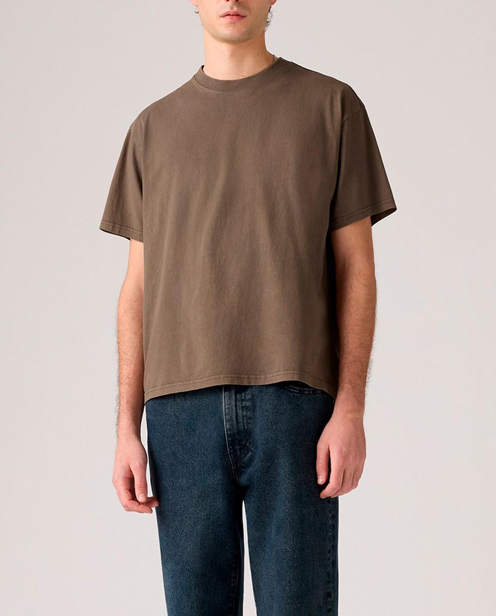Imagen 0 de Camiseta de hombre de manga corta crop con cuello redondo