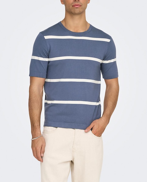 Imagen 0 de Camiseta de punto de hombre Regular fit