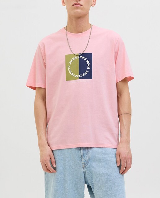 Imagen 0 de Camiseta de hombre manga corta con print frontal