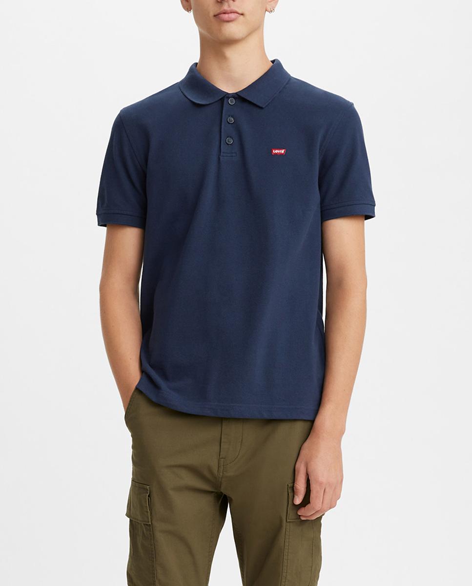 Imagen 0 de Polo piqué de hombre regular azul marino de manga corta