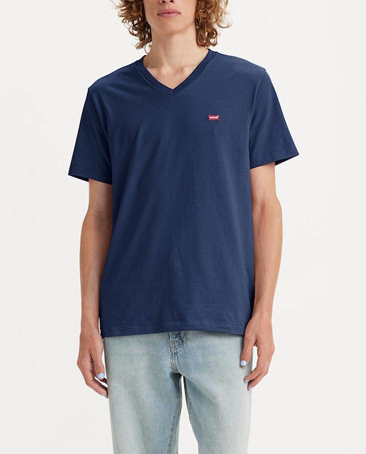 Imagen 0 de Camiseta de hombre de manga corta con cuello pico