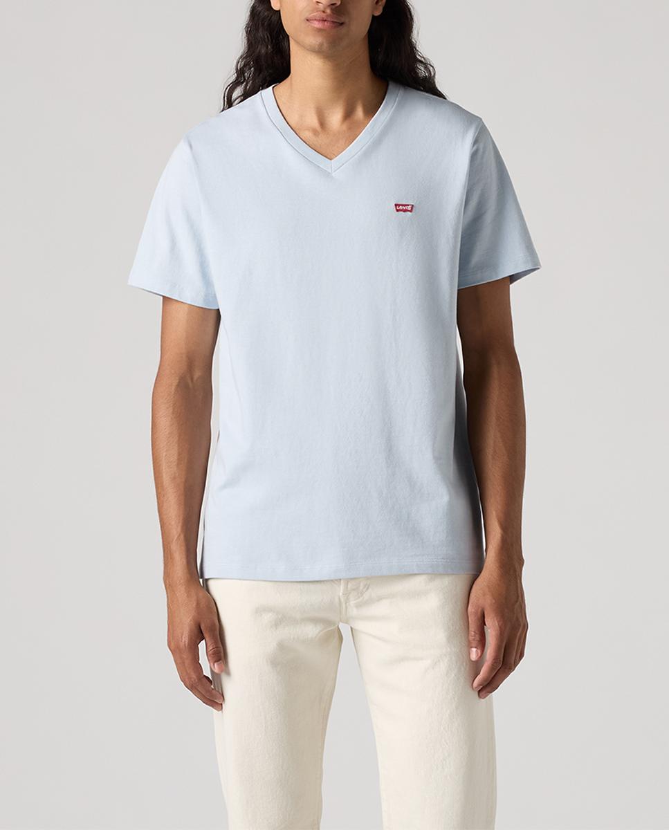 Imagen 0 de Camiseta de hombre de manga corta con cuello pico