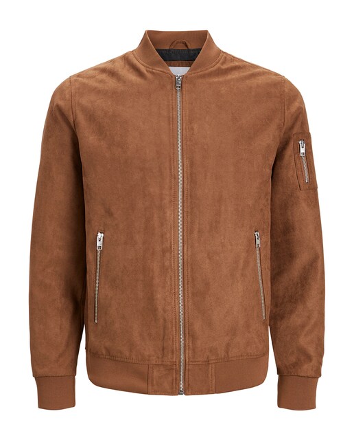 Cazadora lisa slim de hombre