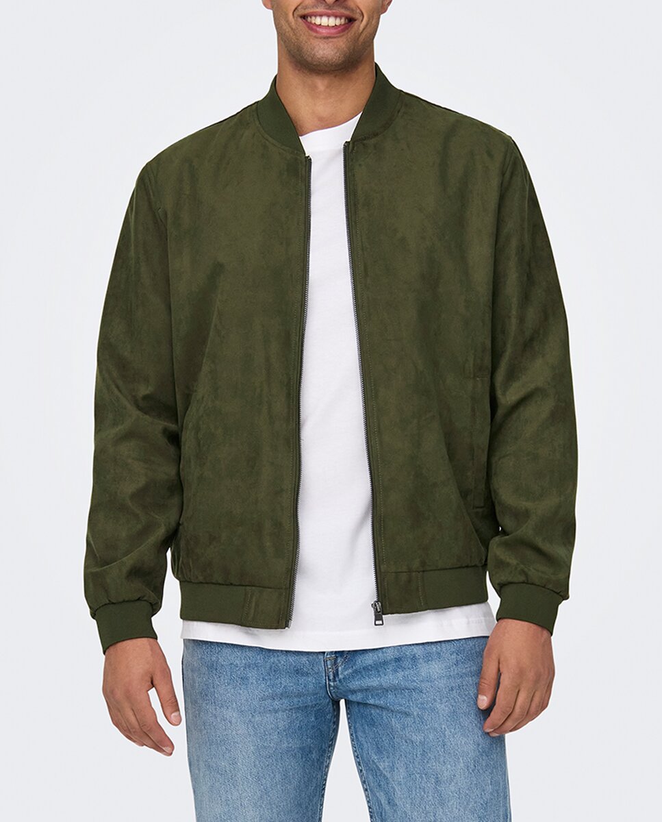 Imagen 0 de Chaqueta de antelina de hombre