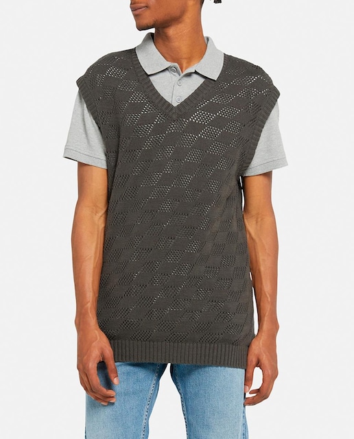 Imagen 0 de Chaleco de punto de hombre de pico