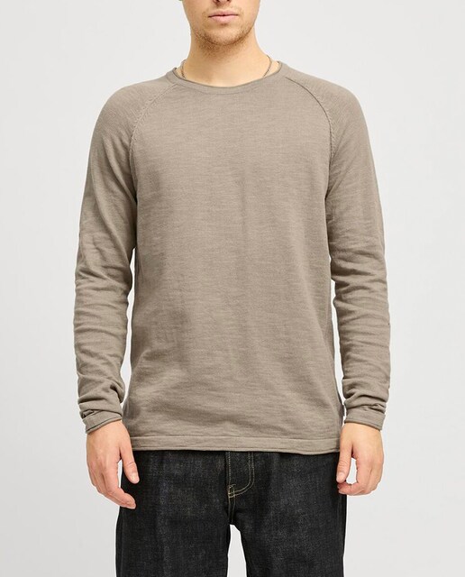 Imagen 0 de Jersey de punto de mangas largas y corte regular de hombre