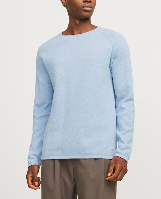 Imagen 0 de Jersey de hombre gris con cuello caja