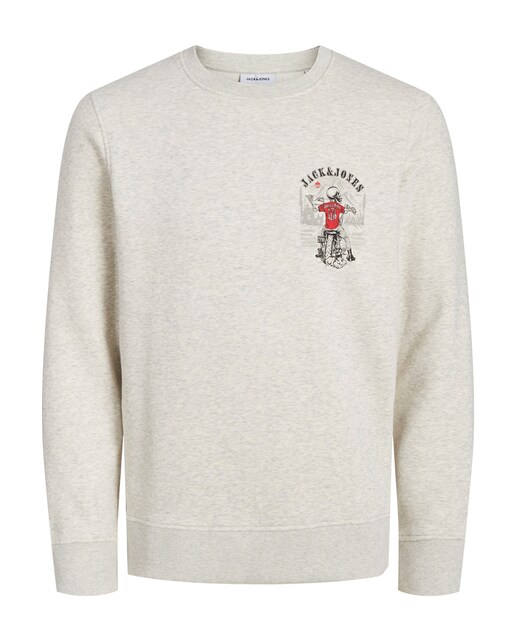 Sudadera crew neck de manga larga de hombre