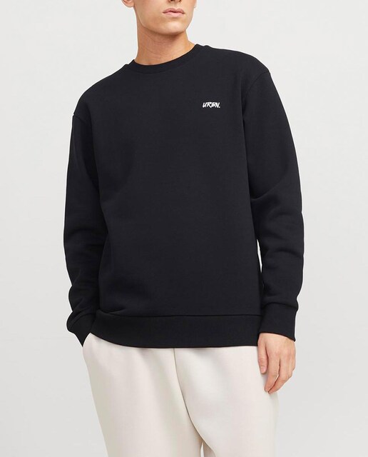 Imagen 0 de Sudadera de mangas largas cuello redondo y print trasero de hombre