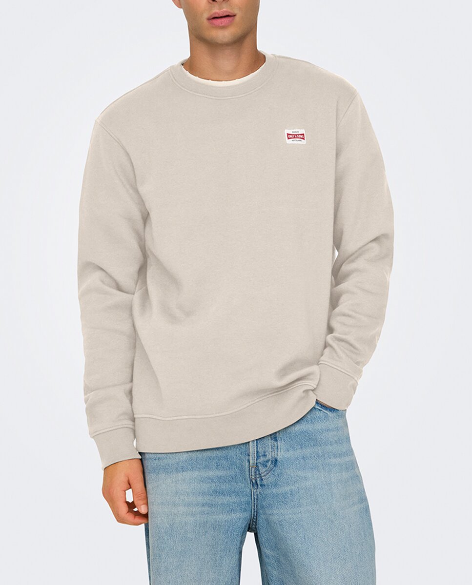 Imagen 0 de Sudadera de hombre de cuello redondo regular fit