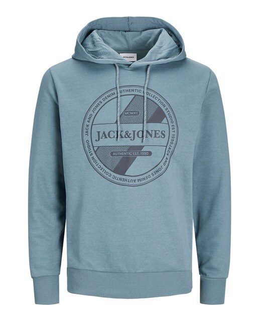 Sudadera con capucha  mangas largas con bordado frontal de hombre