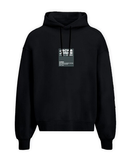 Sudadera con capucha  mangas largas lisa de hombre