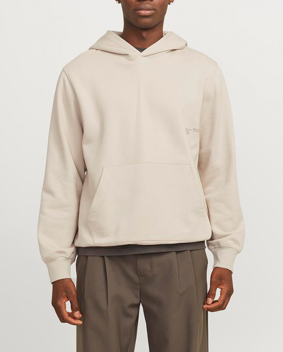 Imagen 0 de Sudadera con capucha, mangas largas y logo frontal de hombre.