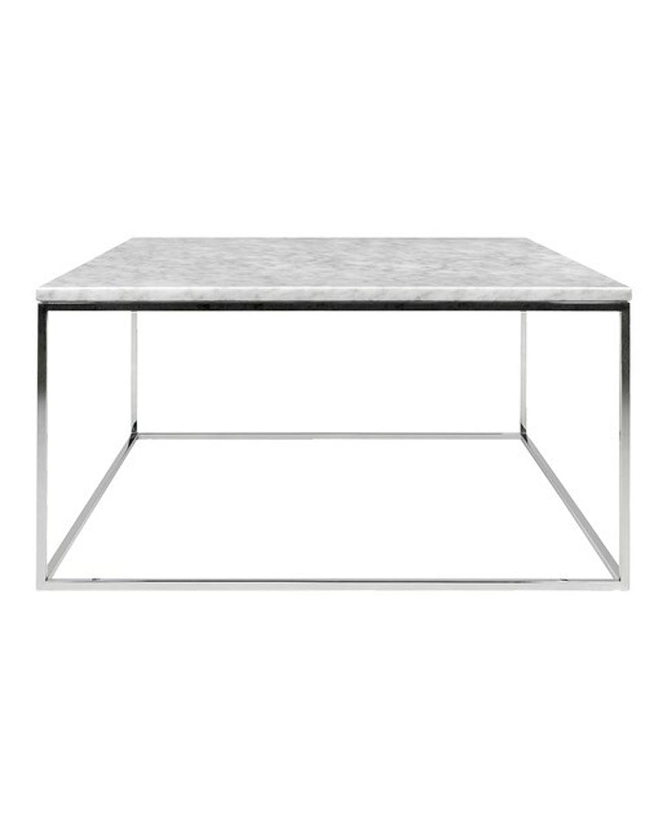 Imagen 0 de Mesa de centro de mármol con estructura en cromo Astoria Room - El Corte Inglés