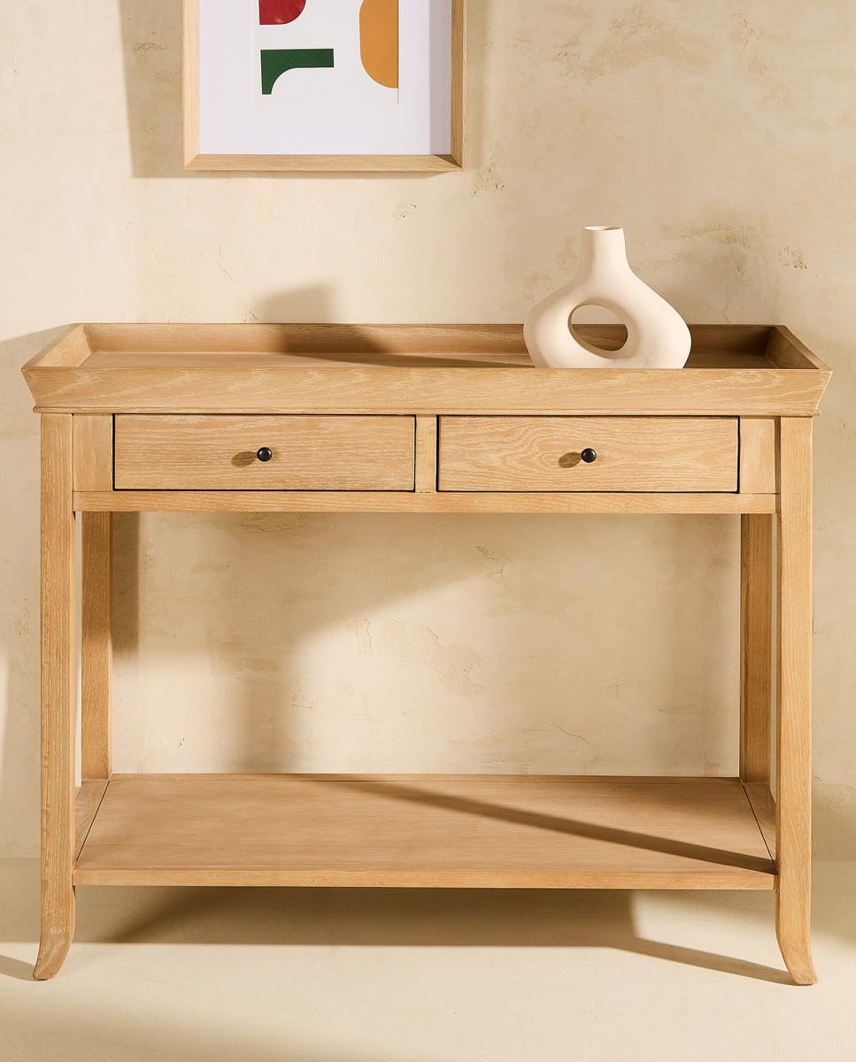 Imagen 0 de Consola de madera de roble rectangular Vintage El Corte Inglés