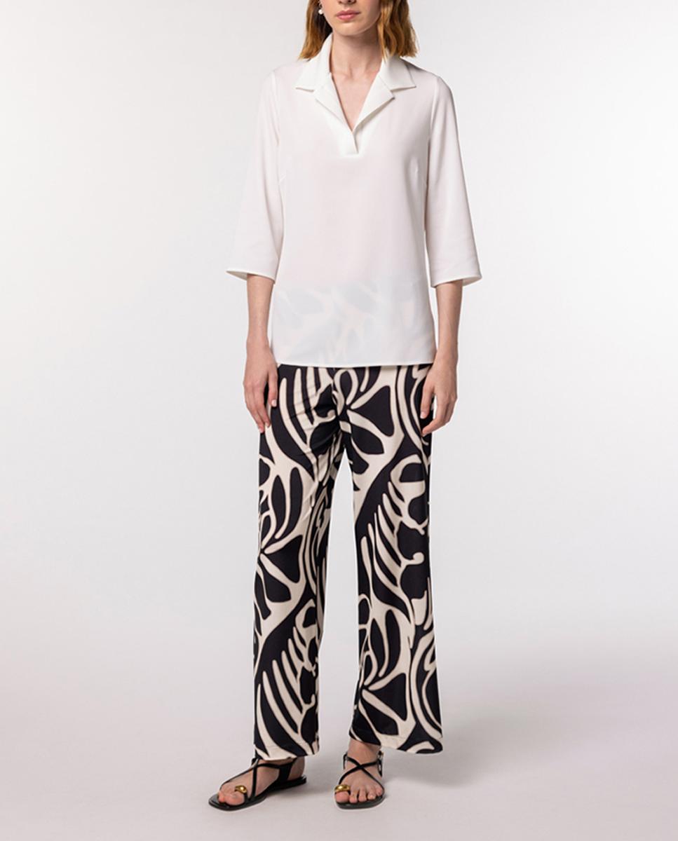 Imagen 0 de Pantalón de mujer ancho con estampado abstracto