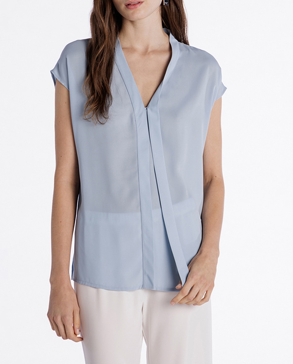 Imagen 0 de Camiseta de mujer cuello redondo manga corta