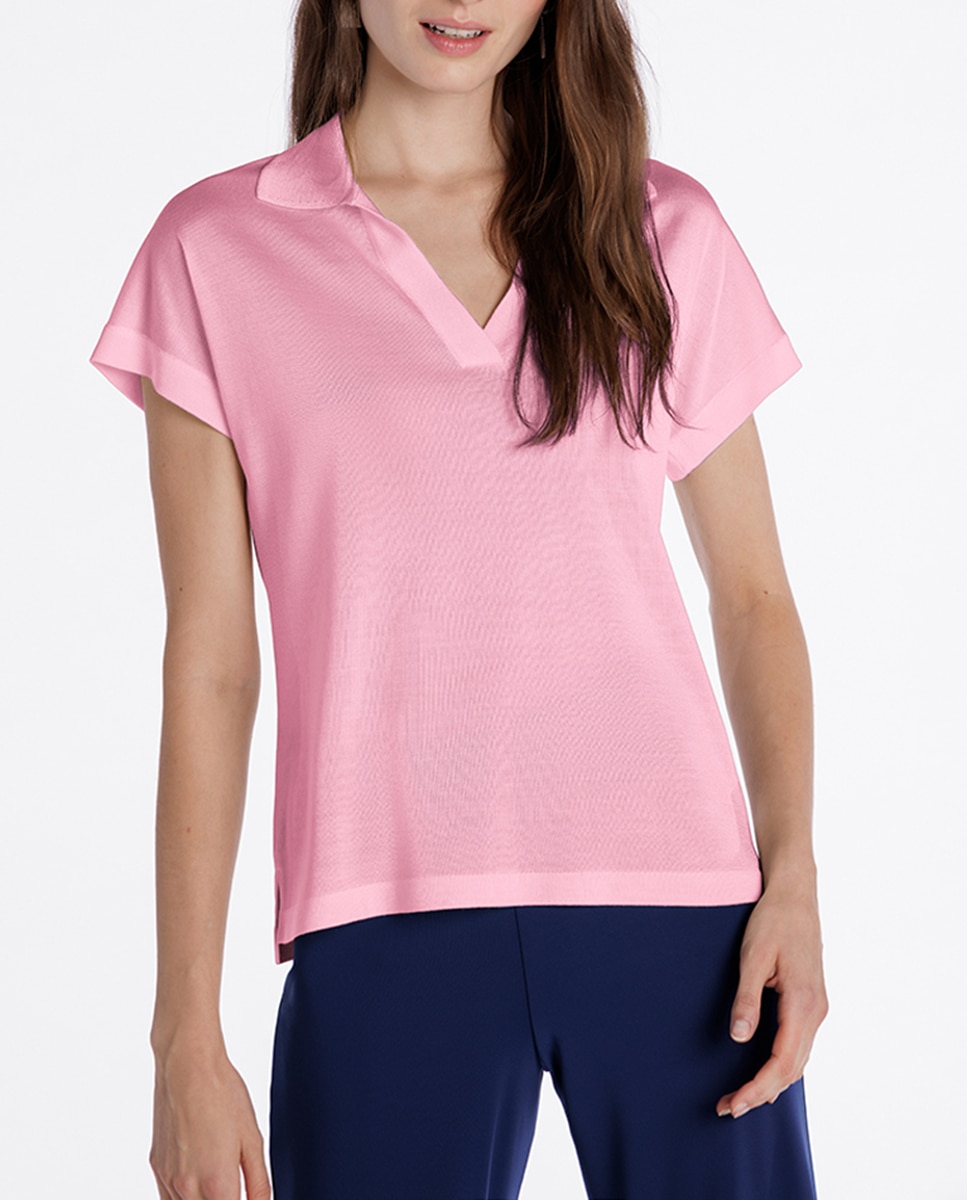 Imagen 0 de Polo de mujer de punto liso y manga corta