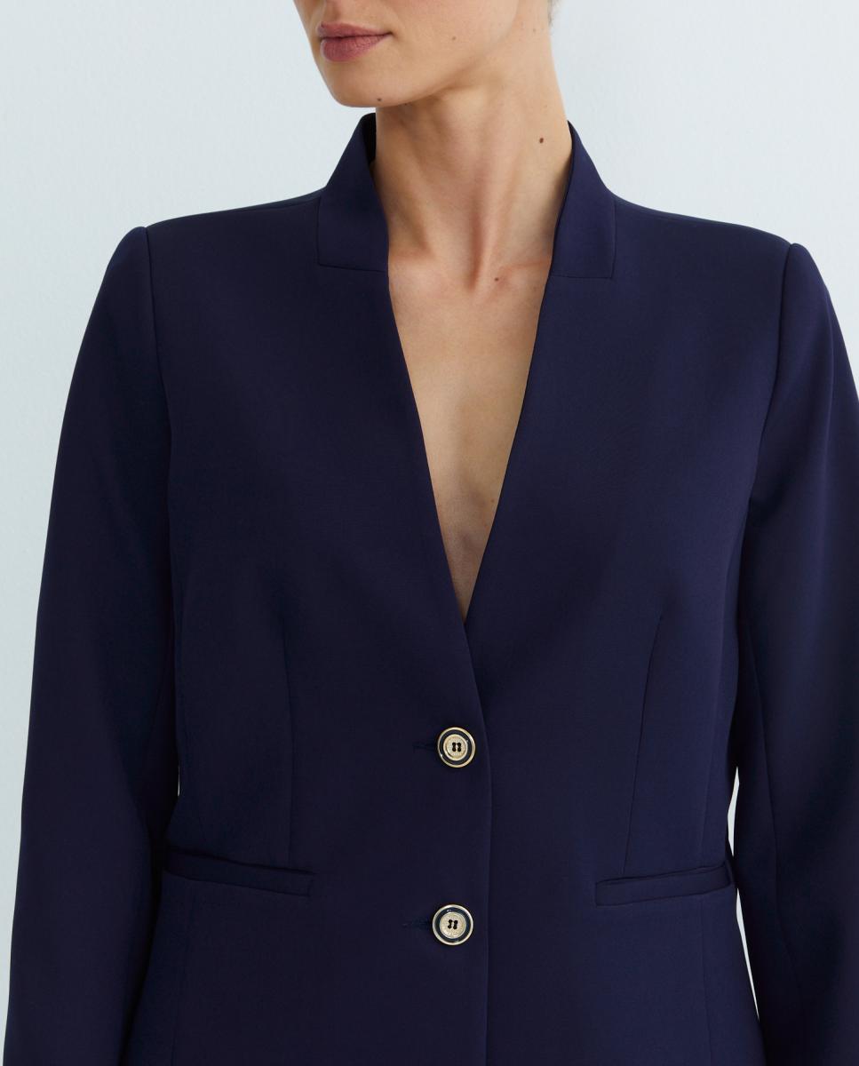 Imagen 0 de Chaqueta de mujer lisa manga larga