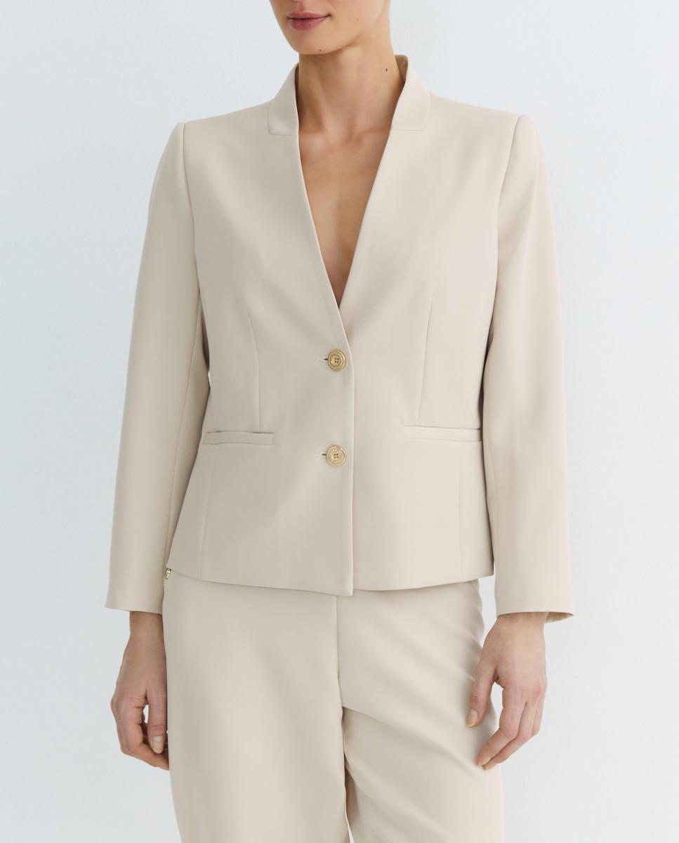 Imagen 0 de Chaqueta de mujer lisa manga larga