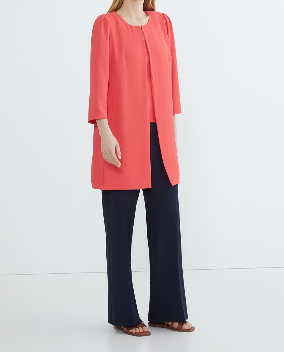 Imagen 0 de Chaqueta de mujer lisa 3/4